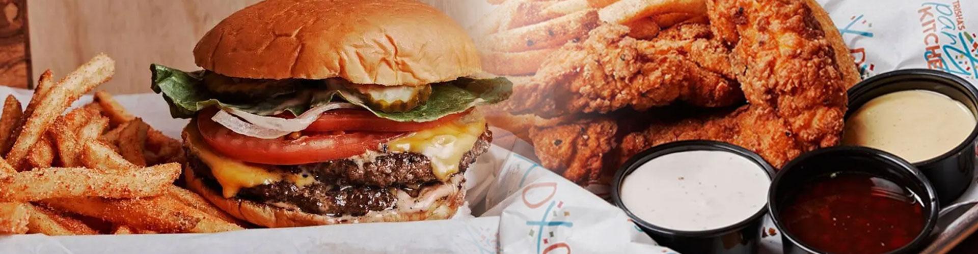 Bar interior with warm lighting