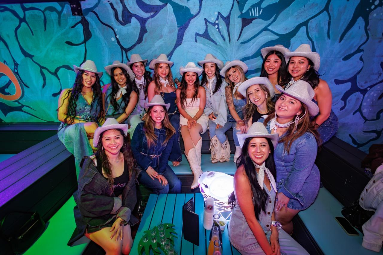 Bachelorette party at Friends